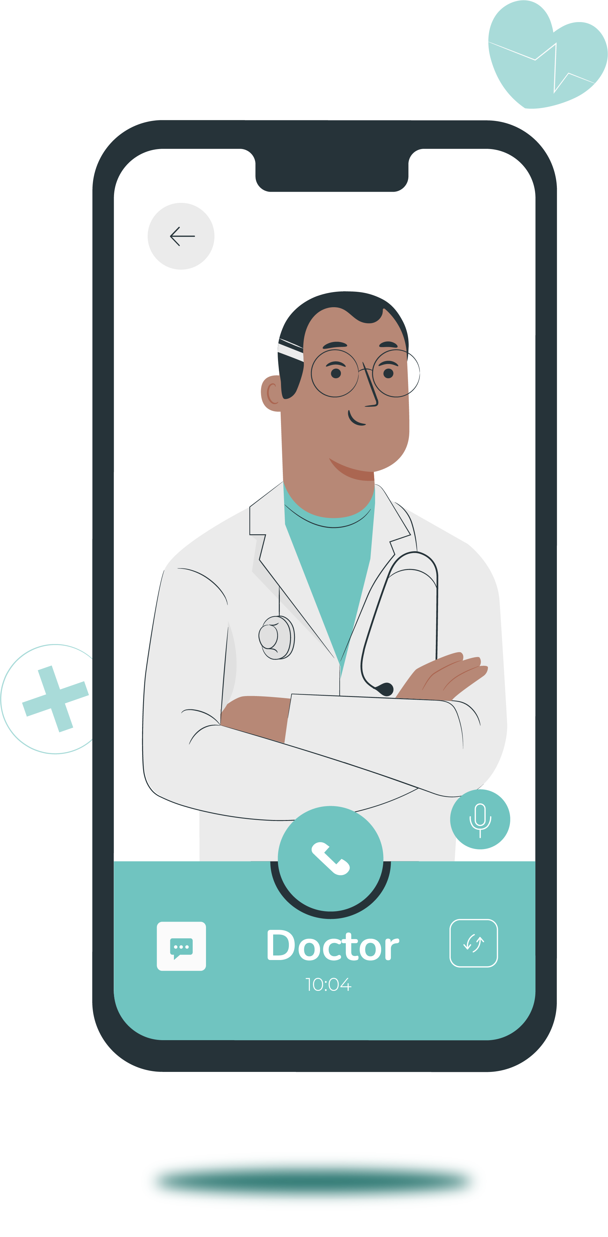 Consulta virtual médica en teléfono